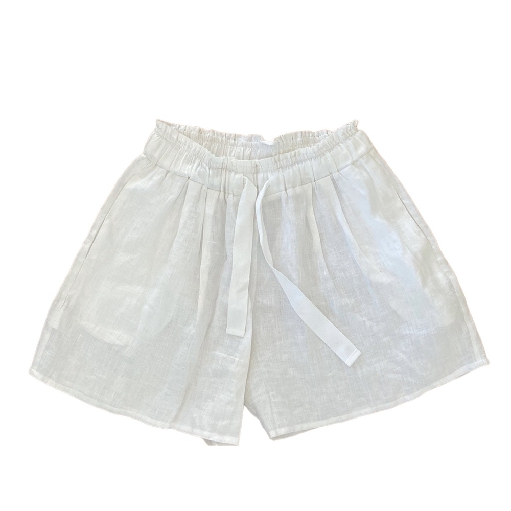 Greek Archaic Kori Linen Shorts